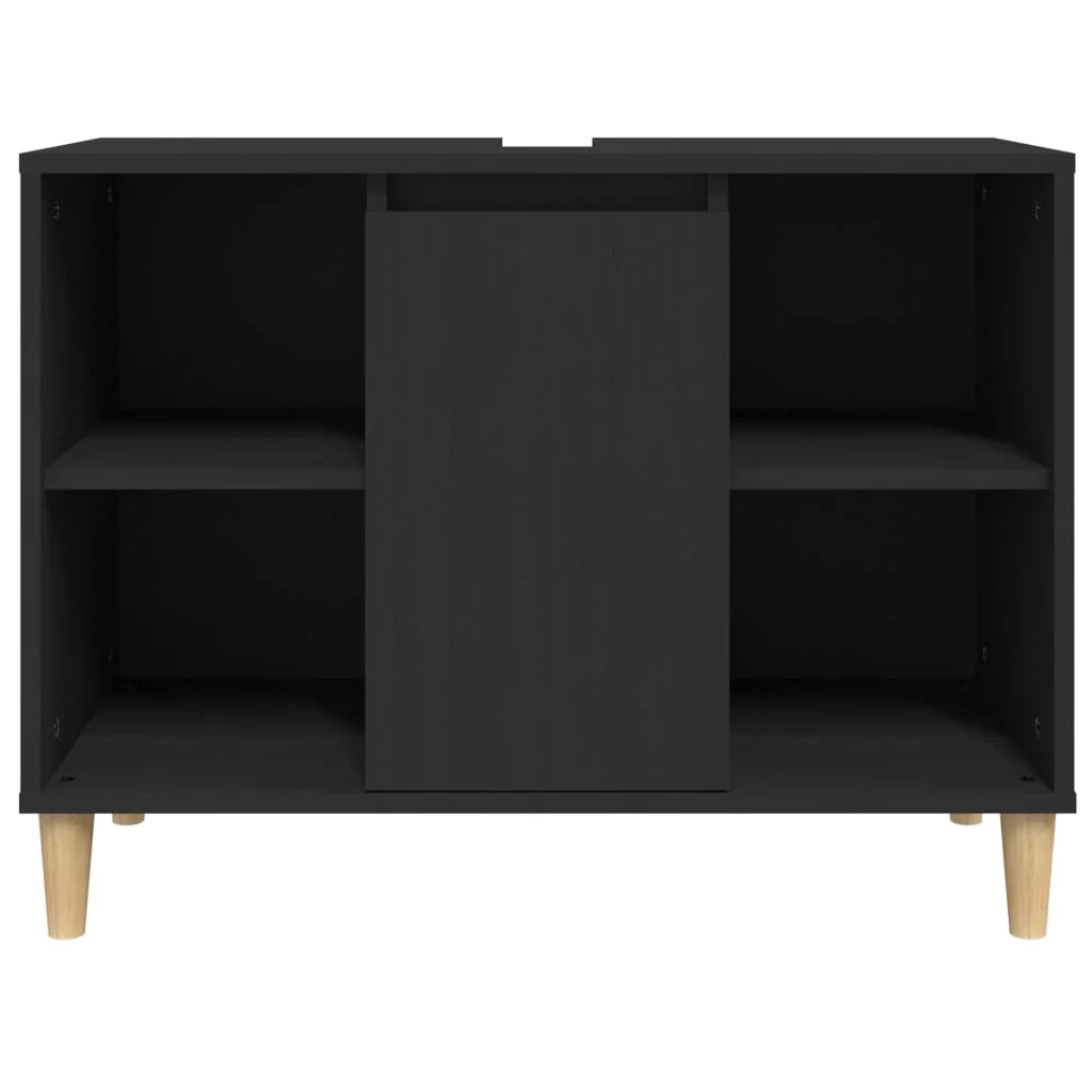 Mobile lavabo 80 x 33 x 60 cm in legno ingegnerizzato nero 02_0006846