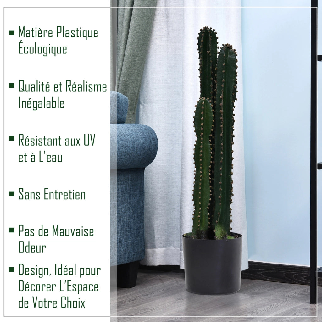 Pianta artificiale grande cactus ¨C Minimal ¨C verde ?17x98H cm