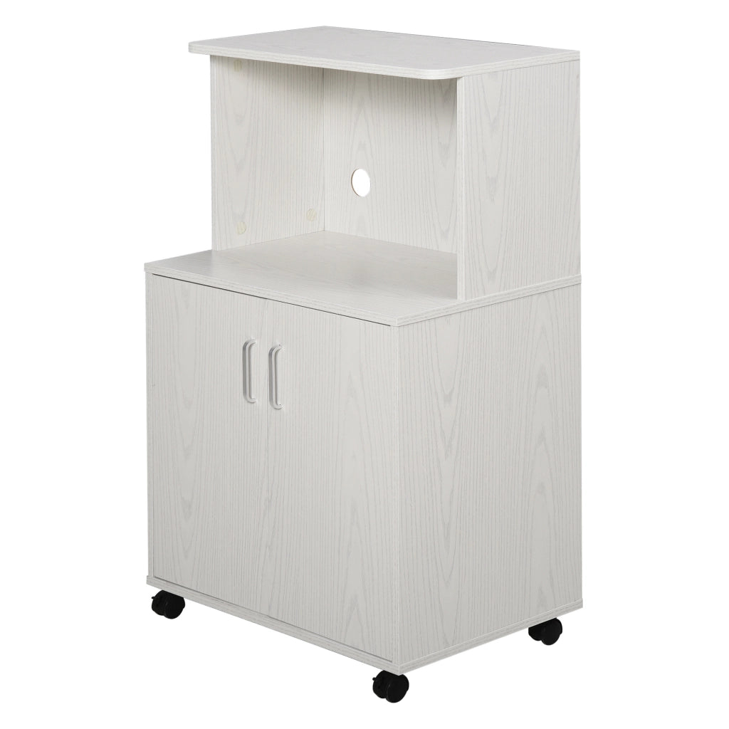 Mobile da cucina con ruote ¨C Xylo ¨C bianco 60,4x40,3x97 cm