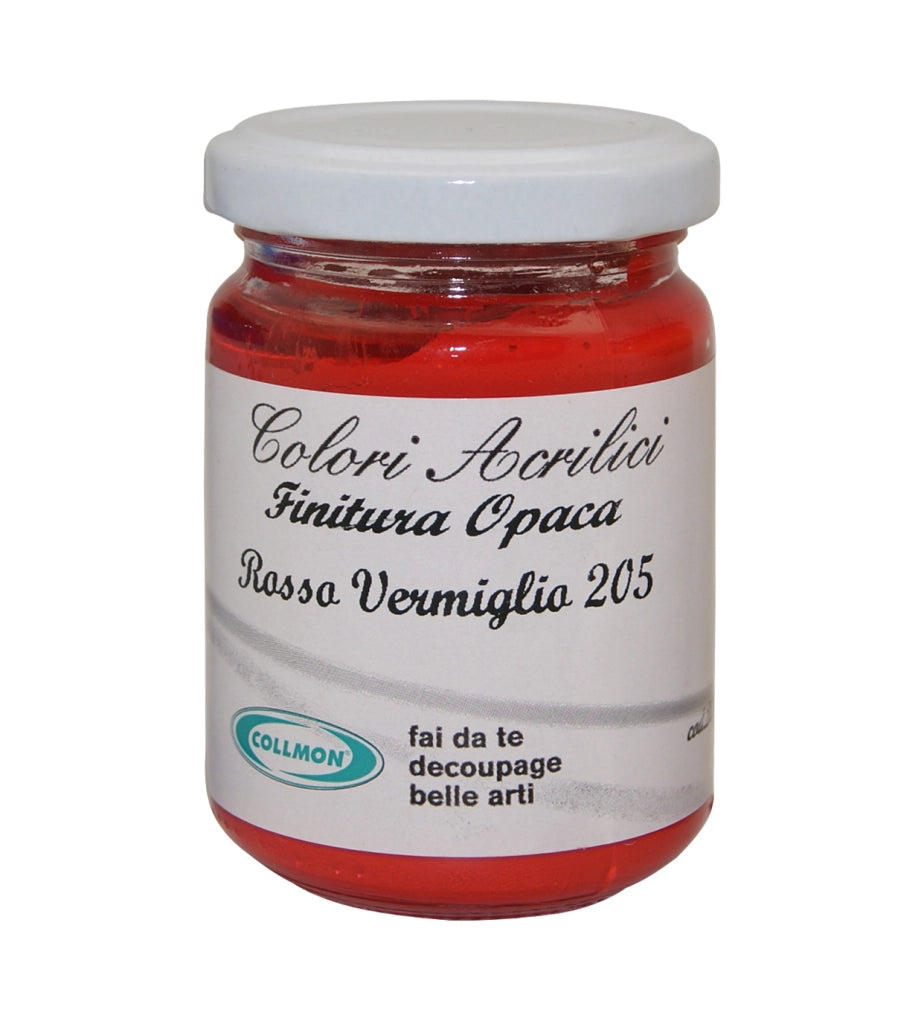 COLORE ACRILICO ML 125 ROSSO VERMIGLIO