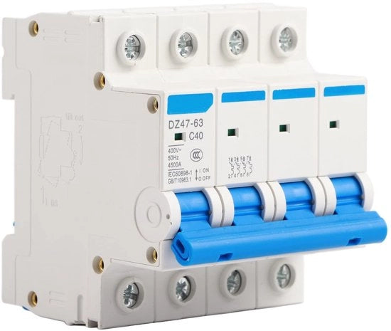 Dispositivo di interruzione del circuito - Interruttore di terra - Protezione contro le falle - 4P 40A 400V - Adatto per applicazioni industriali