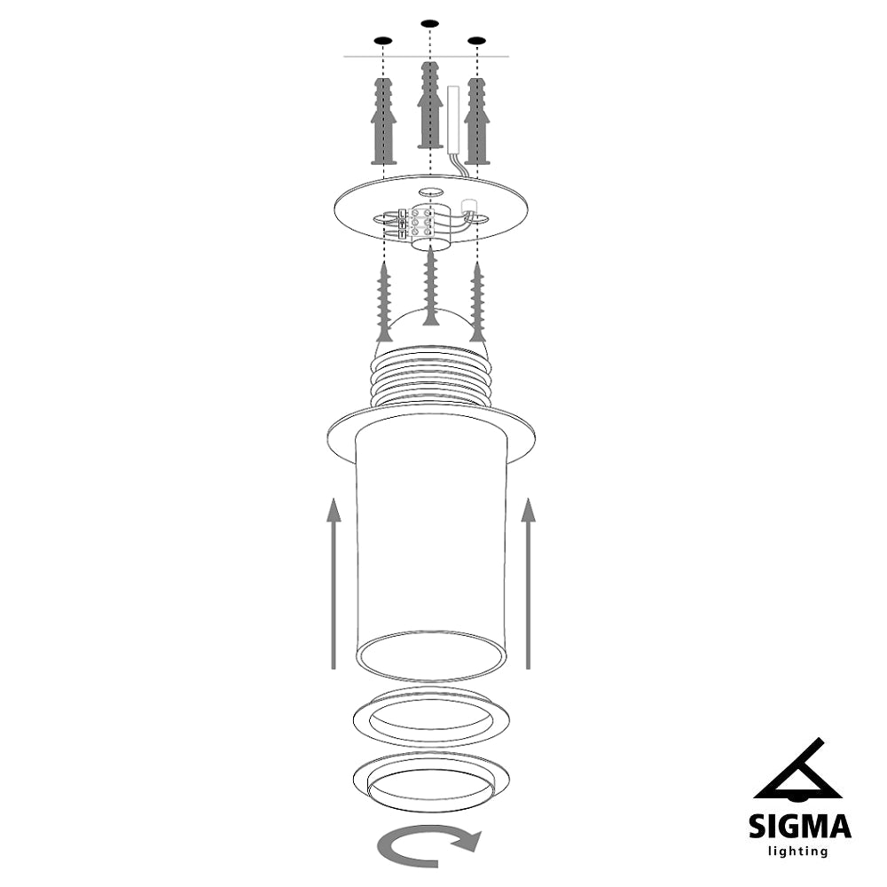 Plafoniera Sigma Sfera bianco oro 35cm 1 luce E27 15W