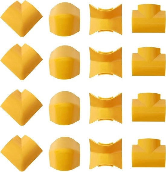 Accessori per canali cavi a parete gialli - 100 x 5 x 15 cm
