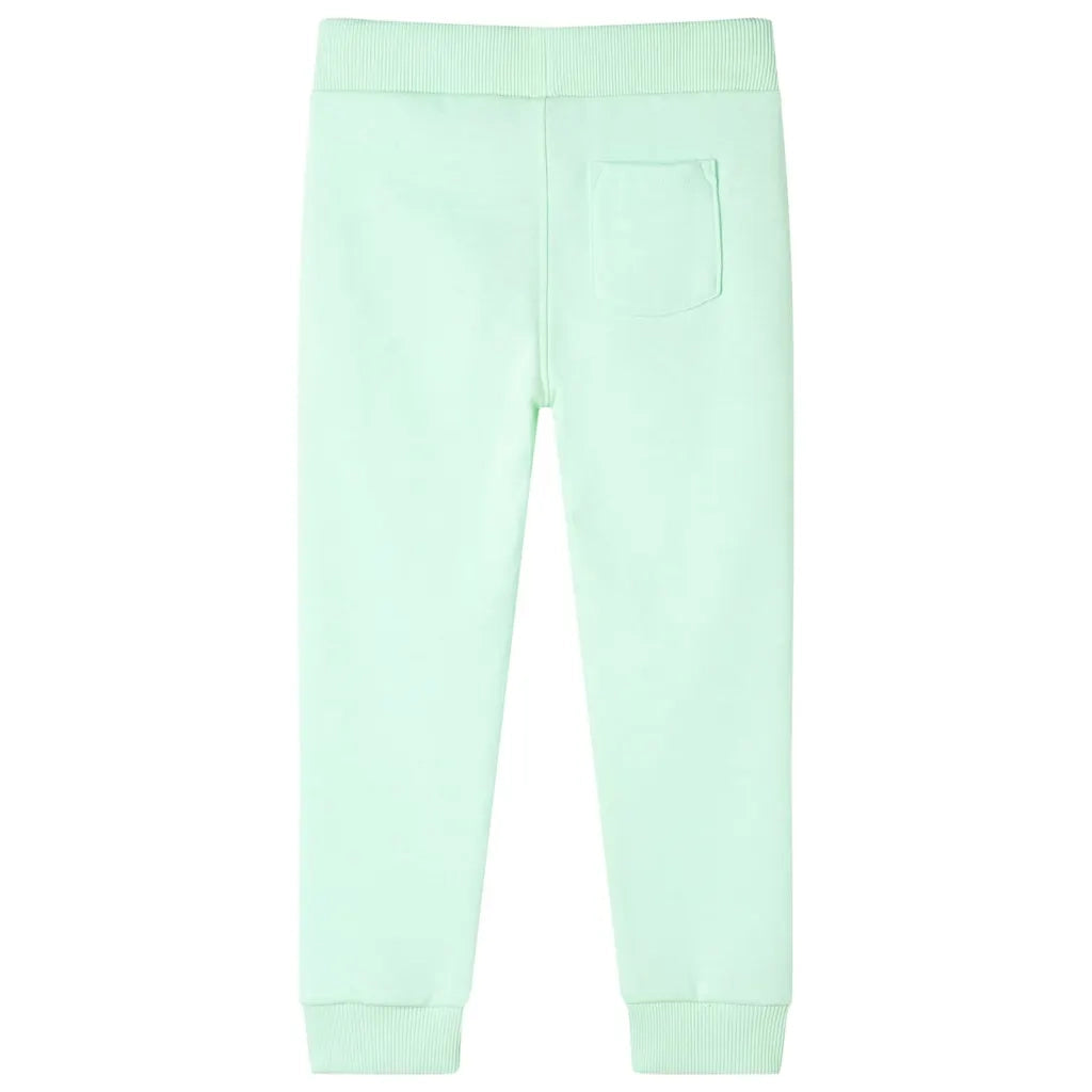 Pantaloni Tuta per Bambini Verde Brillante 128 CFW1401457