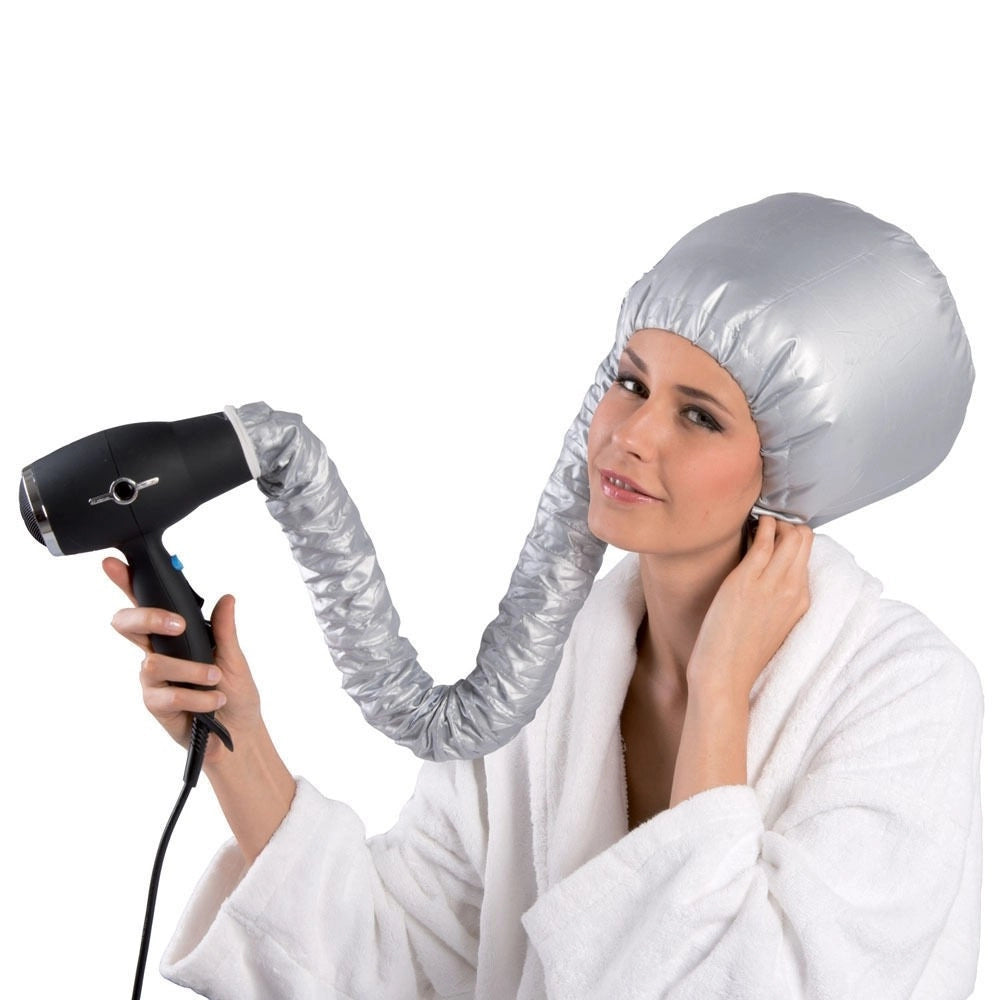 Trade Shop - Cuffia Termica Casco Portatile Phon Capelli Per Asciuga Capelli Universale -