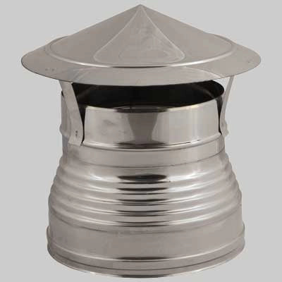 CAPPELLO CINESE DOPPIA PARETE DIAMETRO ESTERNO FEMMINA  Int. Ø 200  Est. Ø 250     MADE IN ITALY