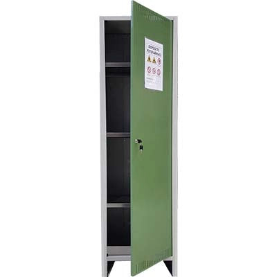 ARMADIO FITOFARMACI SMONTATO PROMETAL  VERN GRIGIO/VERDE H.MM 1795 MM  500X400