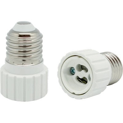 ADATTATORE LAMPADA E27-GU10 ELECTARLINE - TERMOPLASTICO BIANCO- 4 pezzi