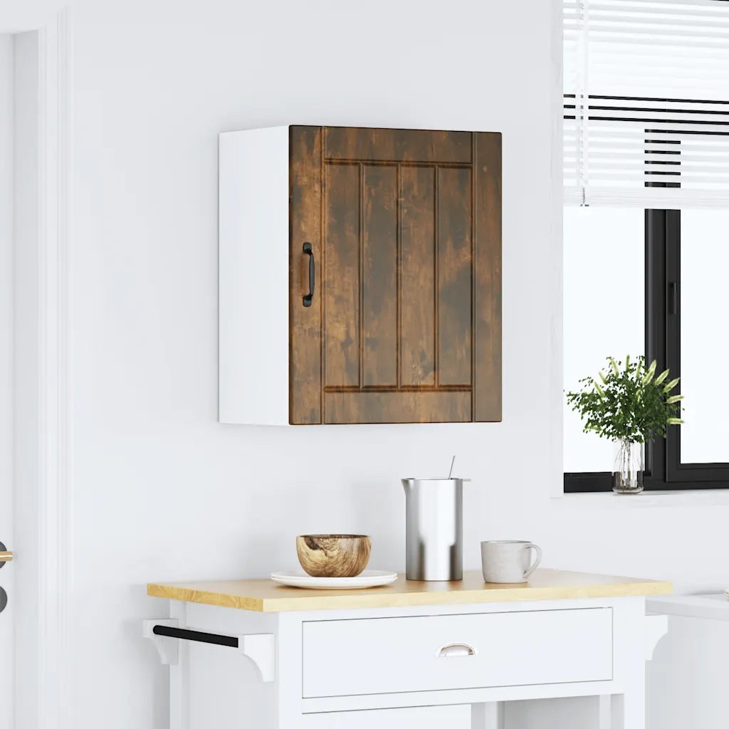 Pensile da Cucina-Mobile Cucina da Parete Lucca Rovere Fumo in Legno Multistrato 653511