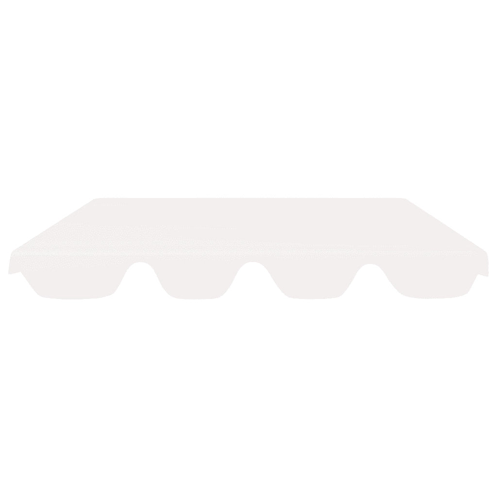 Baldacchino per Dondolo Giardino Bianco 150/130x105/70 cm CFW7442069