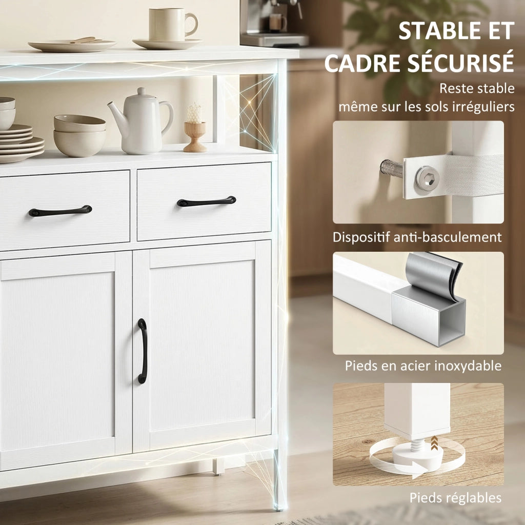 Armadio da cucina ¨C Minimal ¨C bianco 95x35x88cm