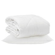 Piumone | Duvet per Tutte le Stagioni con cuscino 2 pz Bianco Microfibra