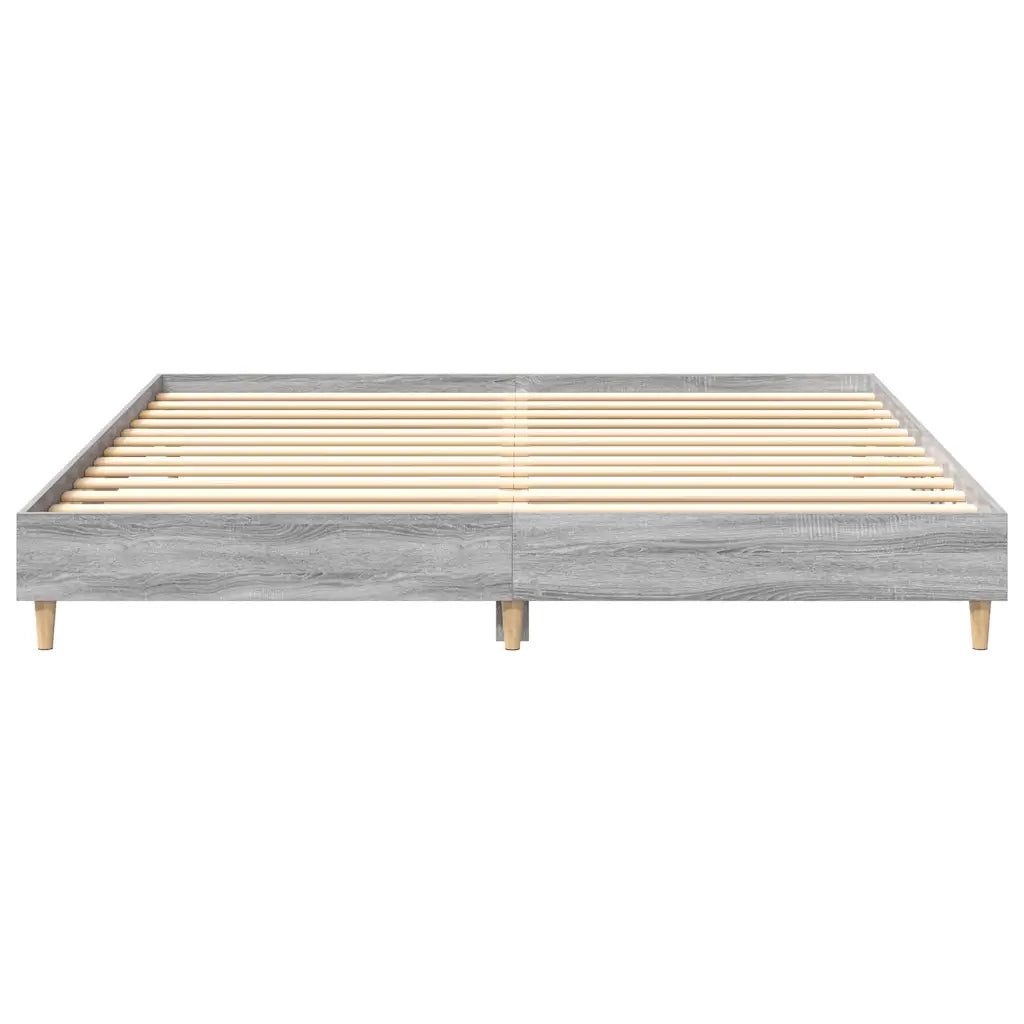 Giroletto senza Materasso Grigio Sonoma 160x200 cm Truciolato 3329035