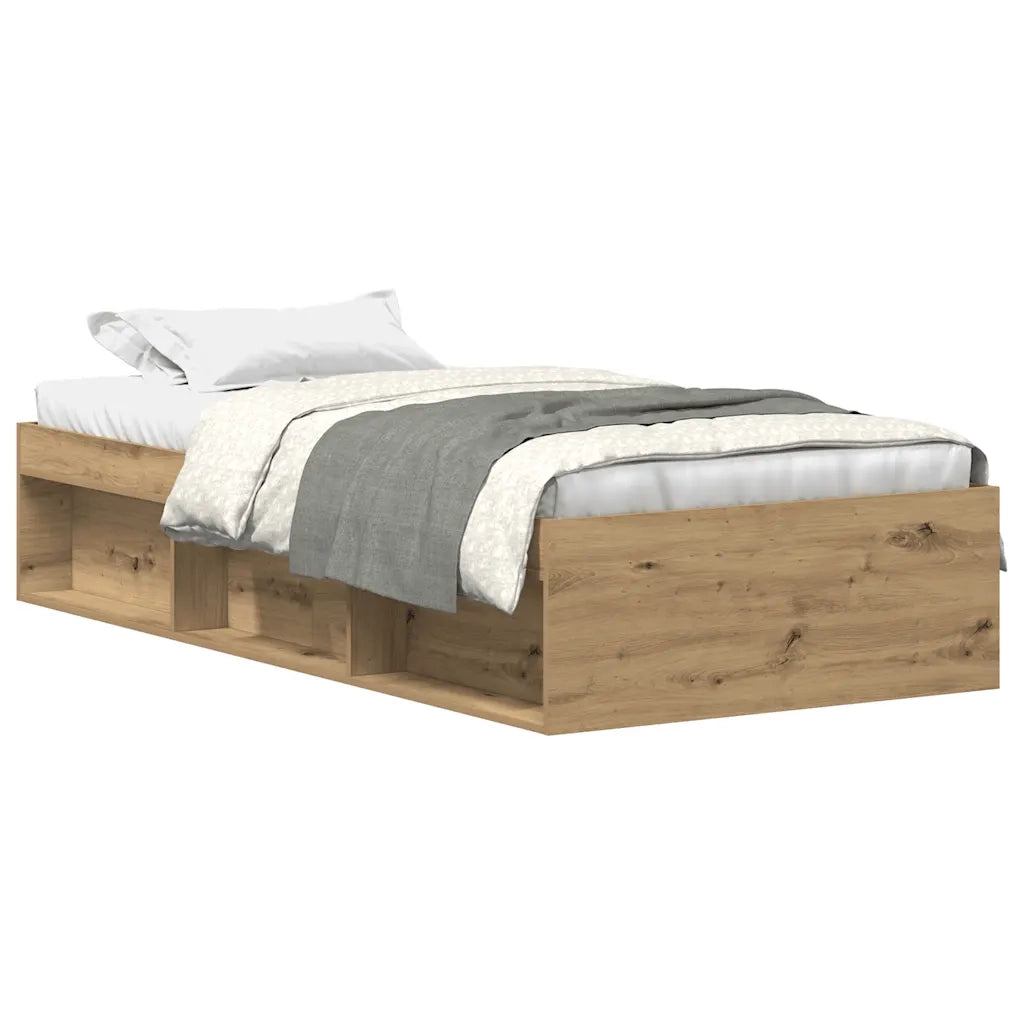Giroletto senza Materasso-Struttura Letto Rovere Artigianale 90x190cm 937824