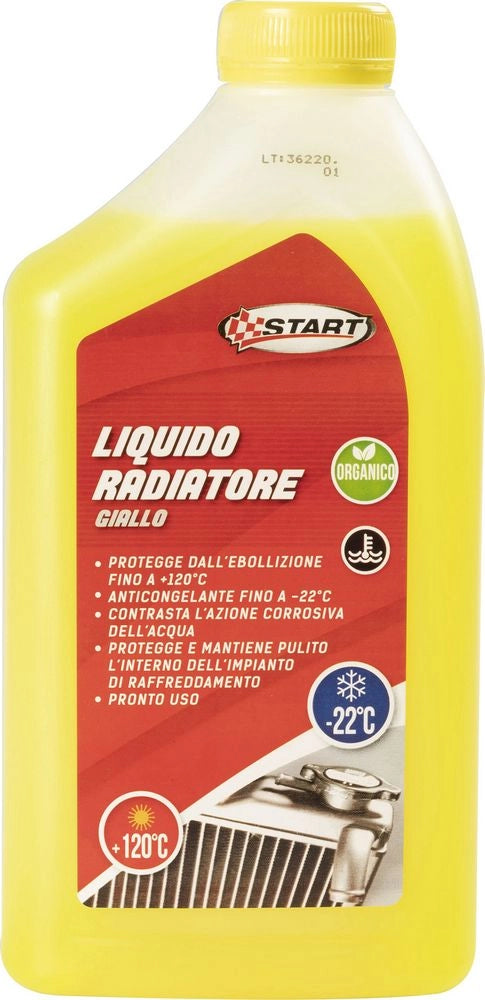 START Liquido radiatore -22Â°C giallo 1L per motori in alluminio auto