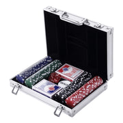 Set Poker Professionale 200 Fiches ¨C Xylo ¨C Valigetta Alluminio con Dadi Carte Dealer 29,5x20,5x6,5 cm