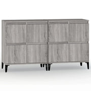 Credenze 2pz | Madia | Buffet da pranzo | Armadio da pranzo Grigio Sonoma 60x35x70 cm in Legno Multistrato