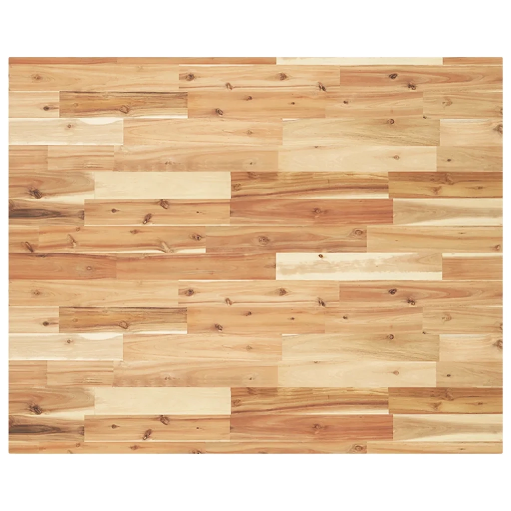 Piano Tavolo Rettangolare 100x80x4cm Legno Massello di Acacia 4008865