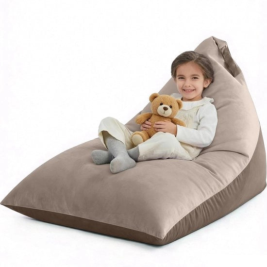 Zanzariere per divano 1,2 m - Grande copertura per divano in velluto - Copertura per divano lavabile senza riempimento - Telaio per divano relax a forma triangolare - Adatto per adulti/teenager/bambini - Tessuto microfibra per comfort e durata