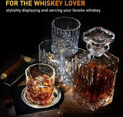 Set per bicchieri di Whisky in Cristallo