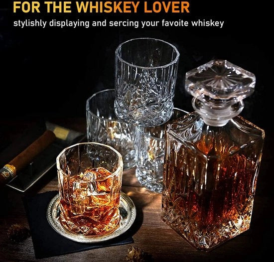 Set per bicchieri di Whisky in Cristallo
