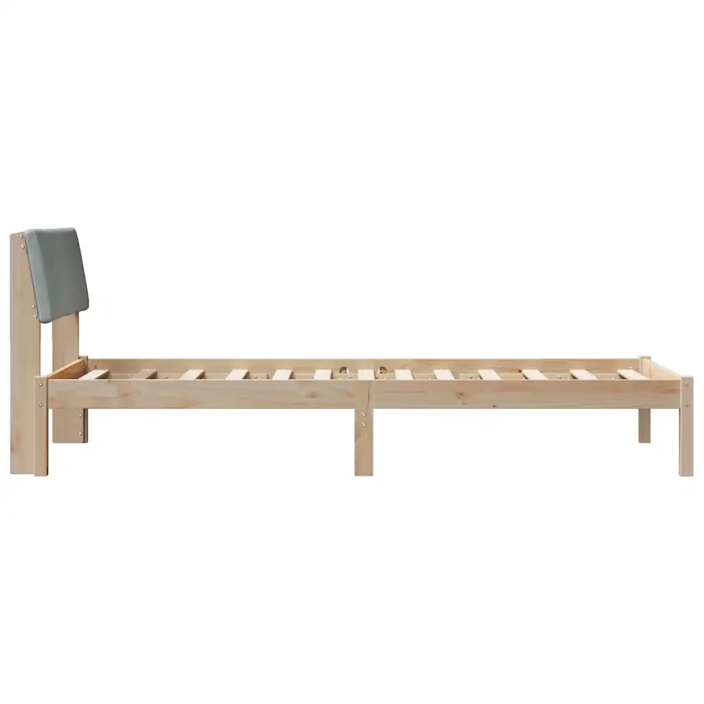 Struttura del Letto Marrone e grigio chiaro 90 x 200 cm 878564
