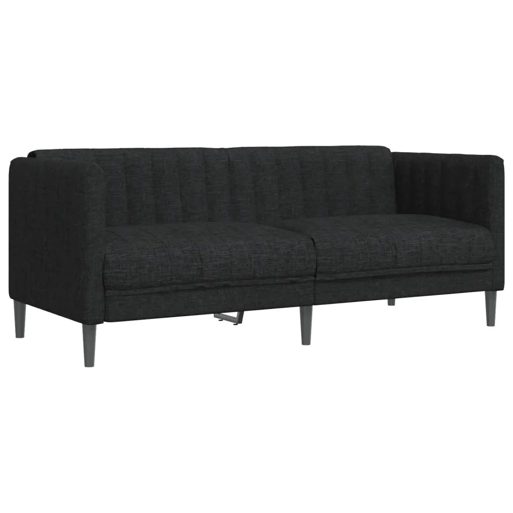 Divano a 2 Posti-Sofa 2 Posti Nero in Tessuto 149305