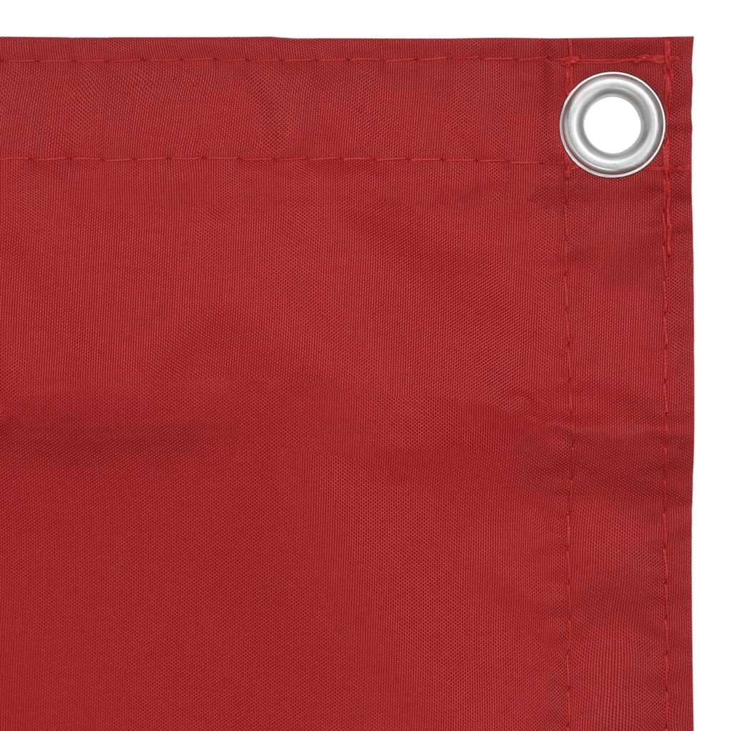 Schermo per balcone schermo per la privacy 120 x 600 cm tessuto Oxford rosso 02_0010349