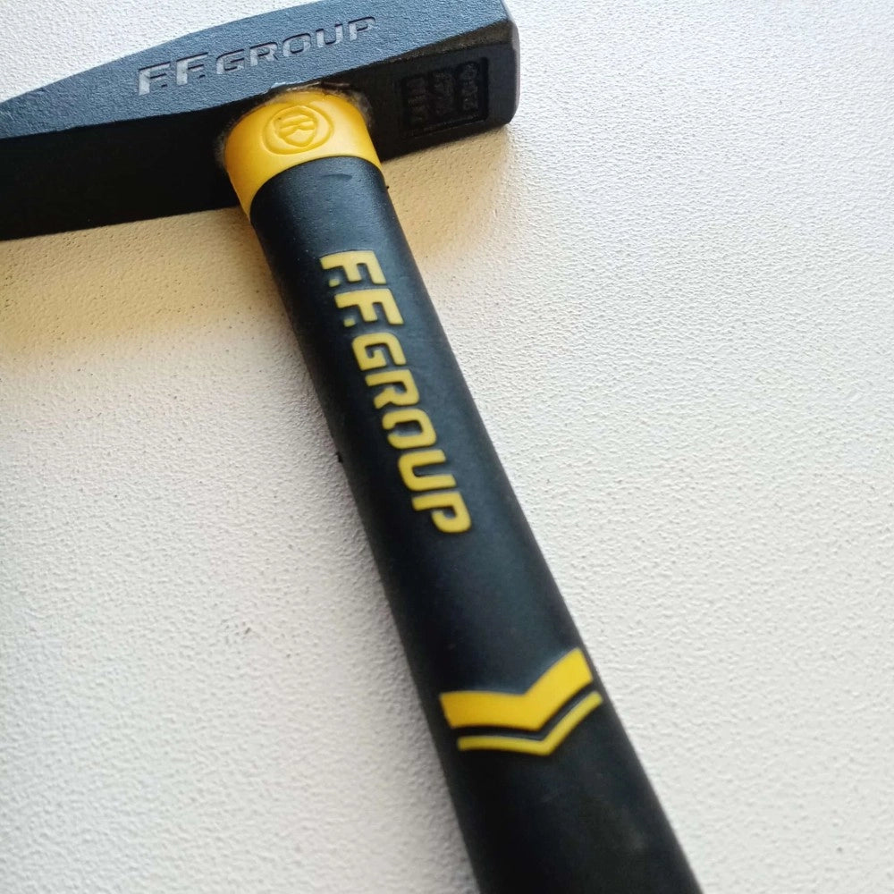 Ff group martello da 200gr per fabbro e meccanico manico fibra di vetro