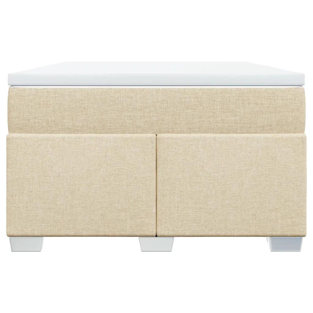 Giroletto a Molle con Materasso Crema 120x190 cm in Tessuto 3285121
