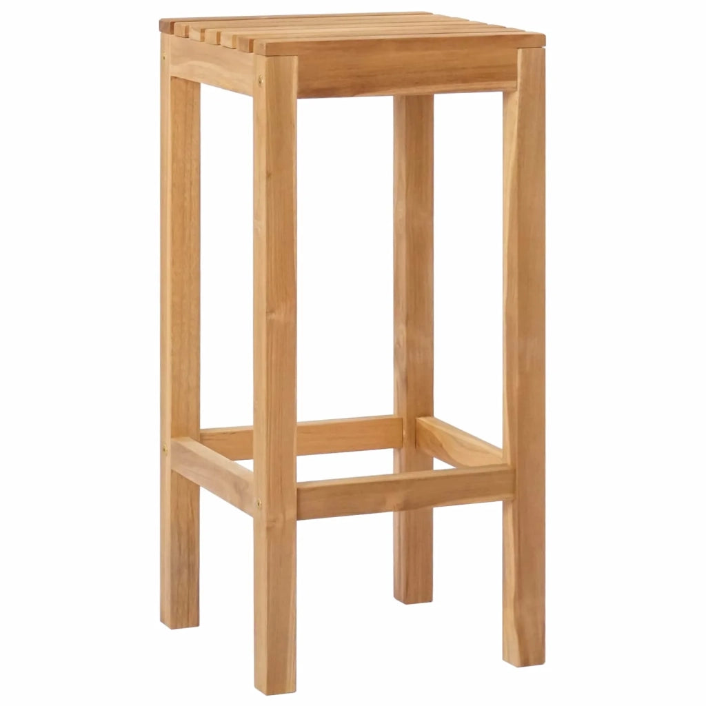 Sgabello da bar 2 pcs Marrone Legno di teak solido 42030009