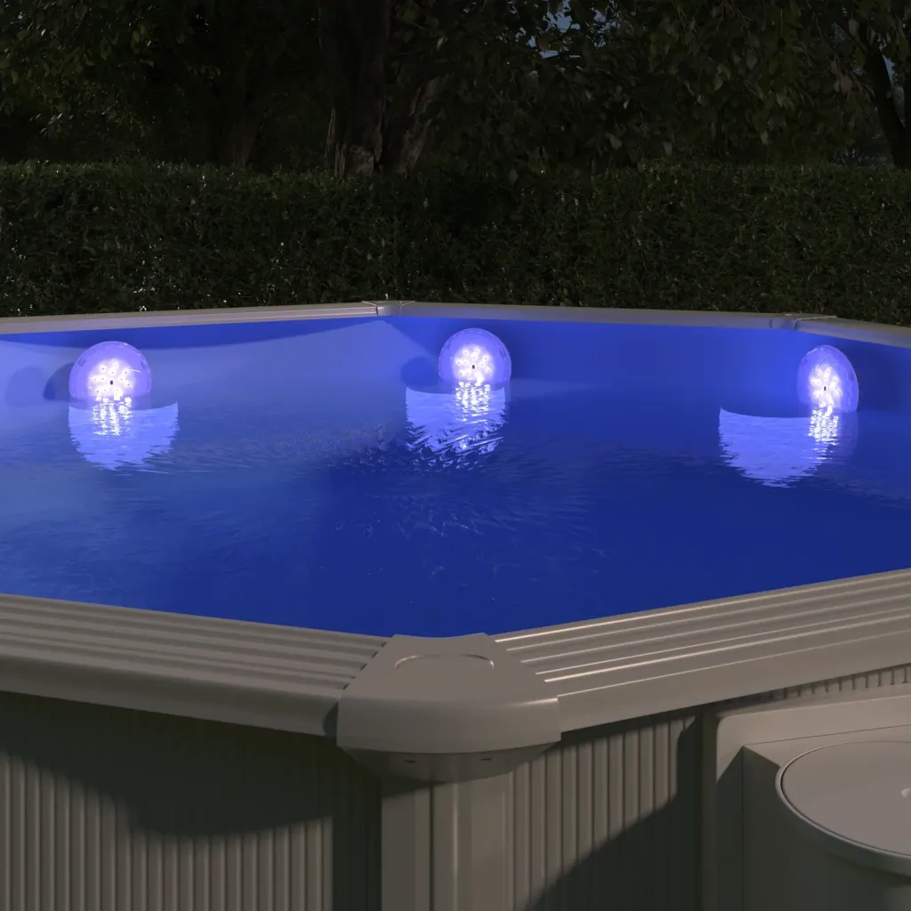Luce LED Piscina Galleggiante Subacquea con Telecomando Bianca CFW2504458