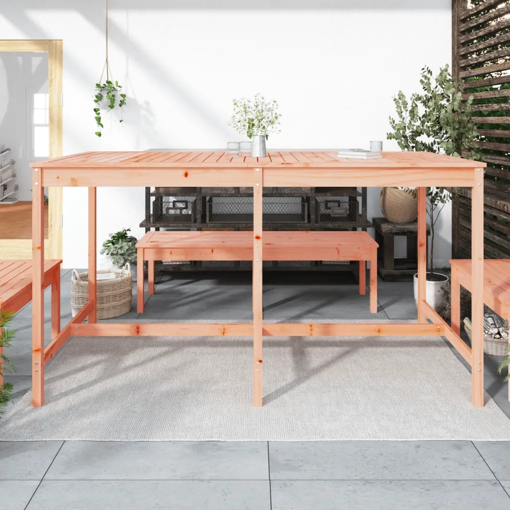 Tavolo da Giardino 203,5x90x110 cm in Legno Massello di Douglas 824107