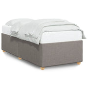 Letto singolo | Letto per adulti | Giroletto senza Materasso Tortora 90x200 cm Tessuto