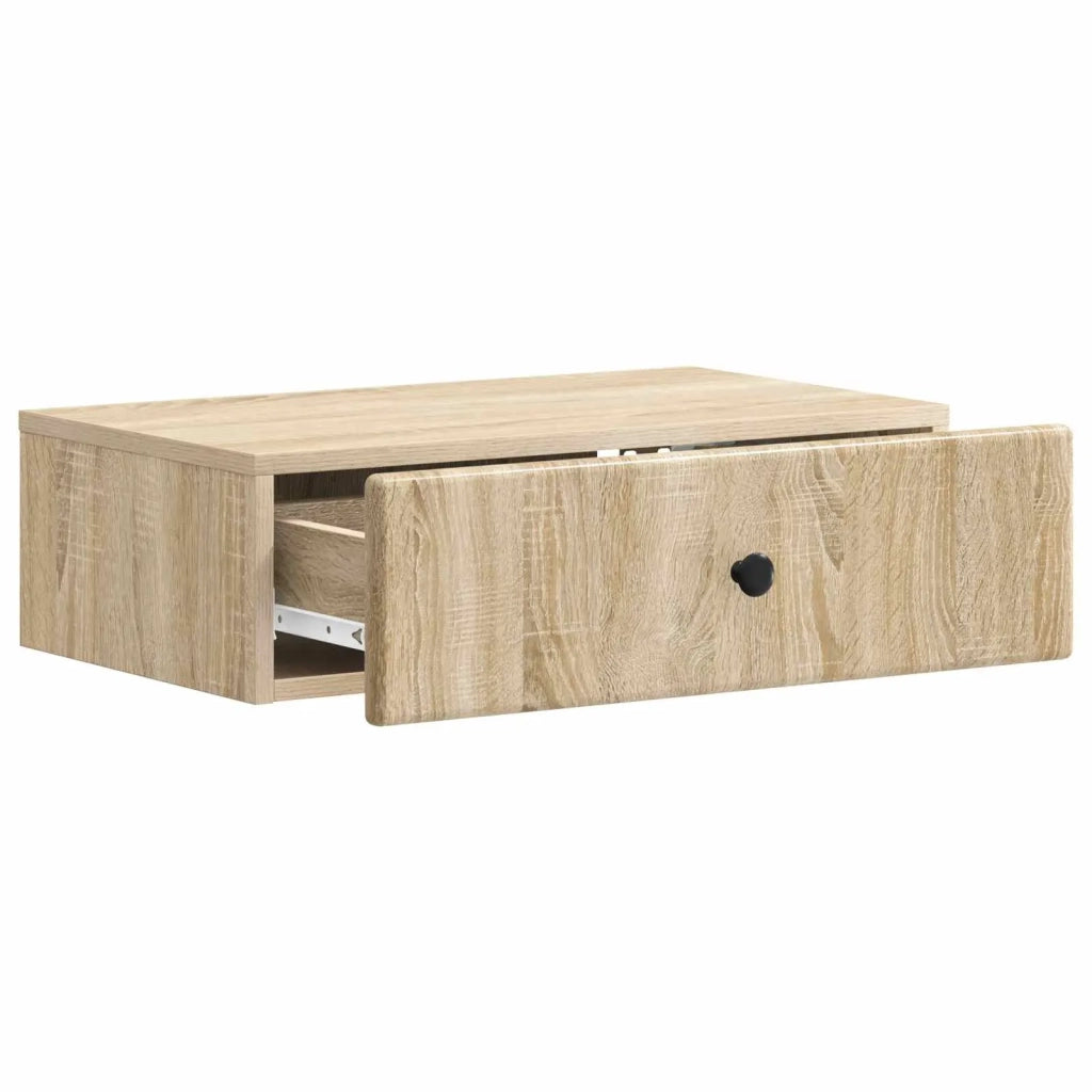 Tavolino da Parete Laterale | Tavolo laterale | Tavolino Rovere Sonoma 59 x 34,5 x 17 cm