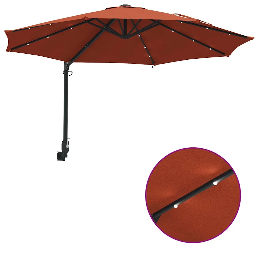 Ombrello | Parasol da giardino Terracotta 248 x 248 x 148 cm