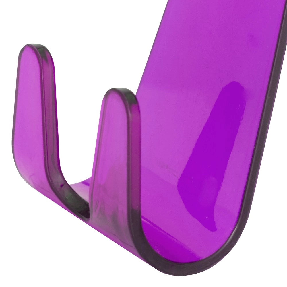 Appendiabiti per scaladasalviette con doppio gancio color fucsia.