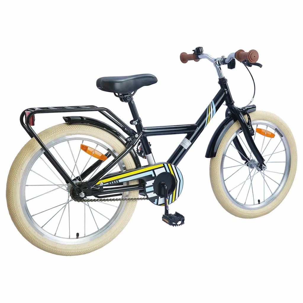 Bicicletta per Bambini 24 Pollici per 8-12 anni Nero 42009488