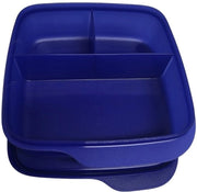 Lunchbox da 550 ml con divisione in compartimenti Eco+ per scuola colore blu