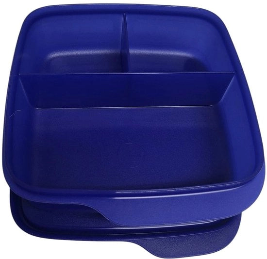 Lunchbox da 550 ml con divisione in compartimenti Eco+ per scuola colore blu