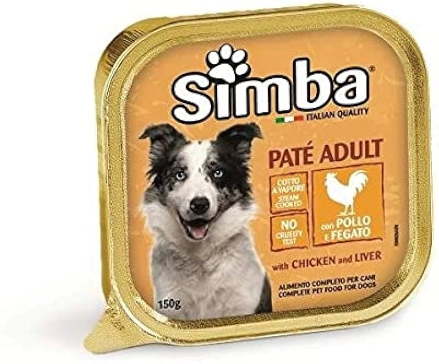 ALIMENTO PER CANI 'PATE' ADULT' pollo e fegato - gr 300- 18 pezzi  - MONGE