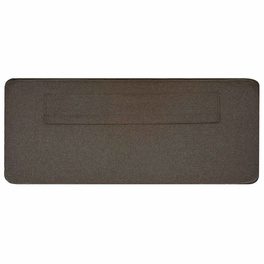 Testiera imbottita-Testiera con Cuscini-Testata Marrone e taupe 90 cm Pino massello 281105
