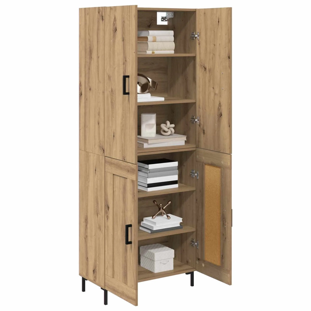 Credenza-Buffet-Armadio da cucina Rovere artigianale 69,5 x 34 x 180 cm 759984