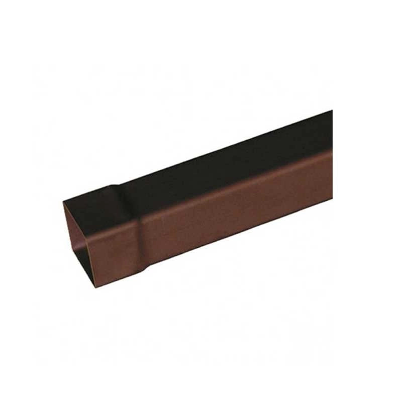 Tubo in pvc marrone/grigio quadro : Colore - Marrone, Diametro - 80x80 Quadro, Metri Lineari - 1 metro