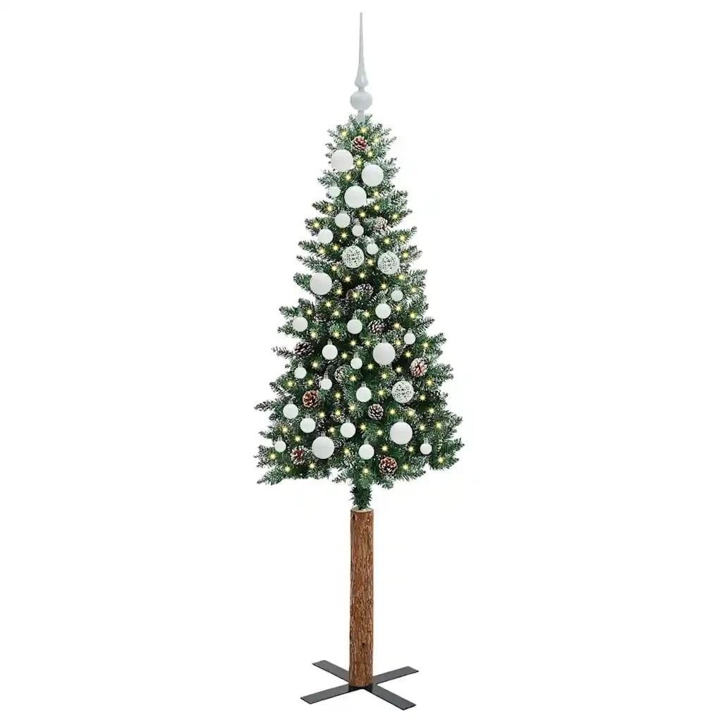 Albero di Natale | Decorazioni natalizie snodato con 150 LED con supporto Verde 150 cm