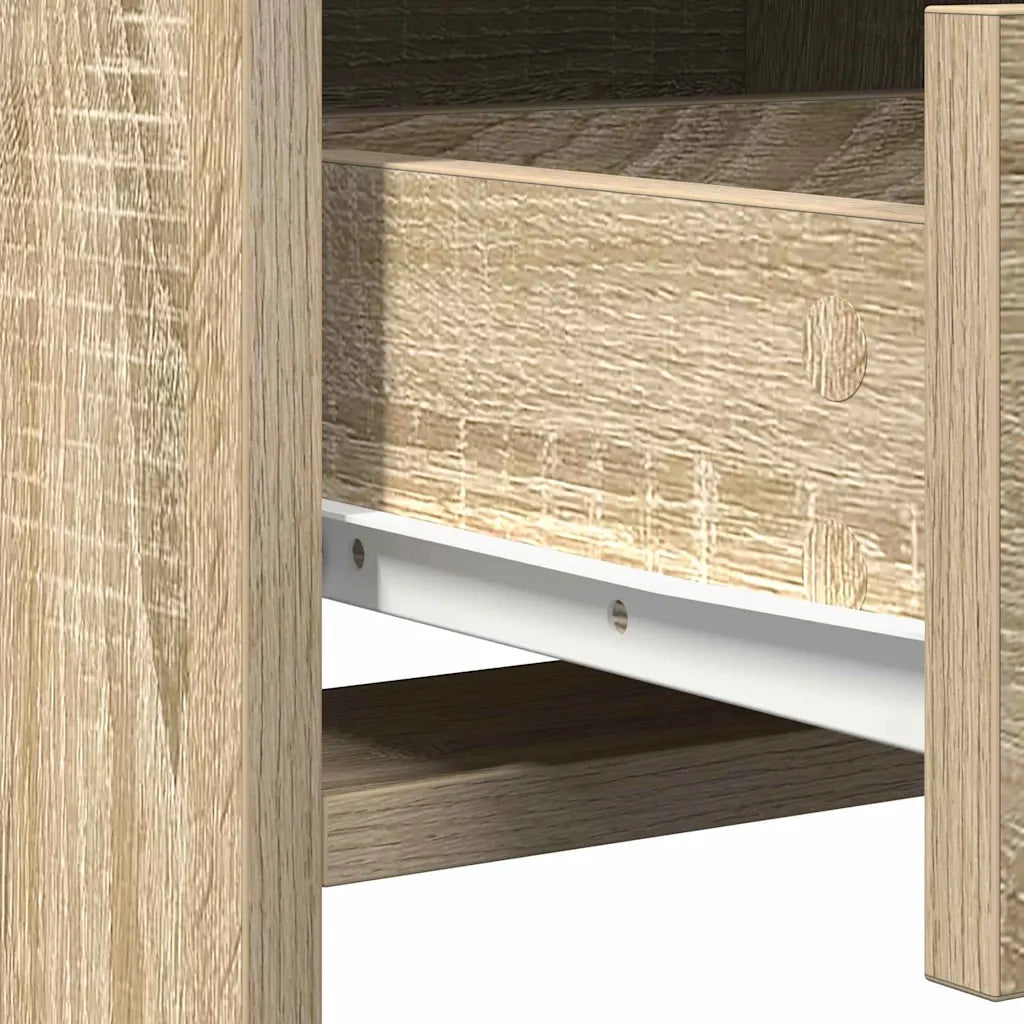 Toeletta | Tavolo da Trucco con cassetto 2 pz Marrone 50 x 41 x 135 cm