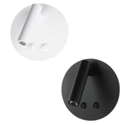 Trade Shop - Applique Led Orientabile Da Parete Doppia Fonte Luminosa 8 Watt Luce Calda 3000k Mr-01 -