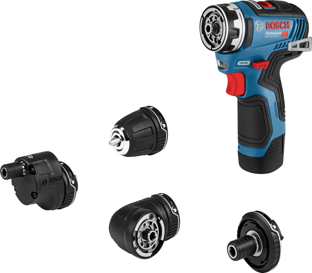 Bosch GSR 12V‑35 FC Trapano A Batteria – Drill/Driver 12V con FlexiClick System, 35 Nm, compatibile 12V Bosch Professional