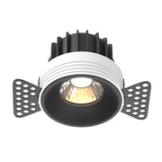 Maytoni Lampada da incasso Round 1 luce LED integrato nero alluminio