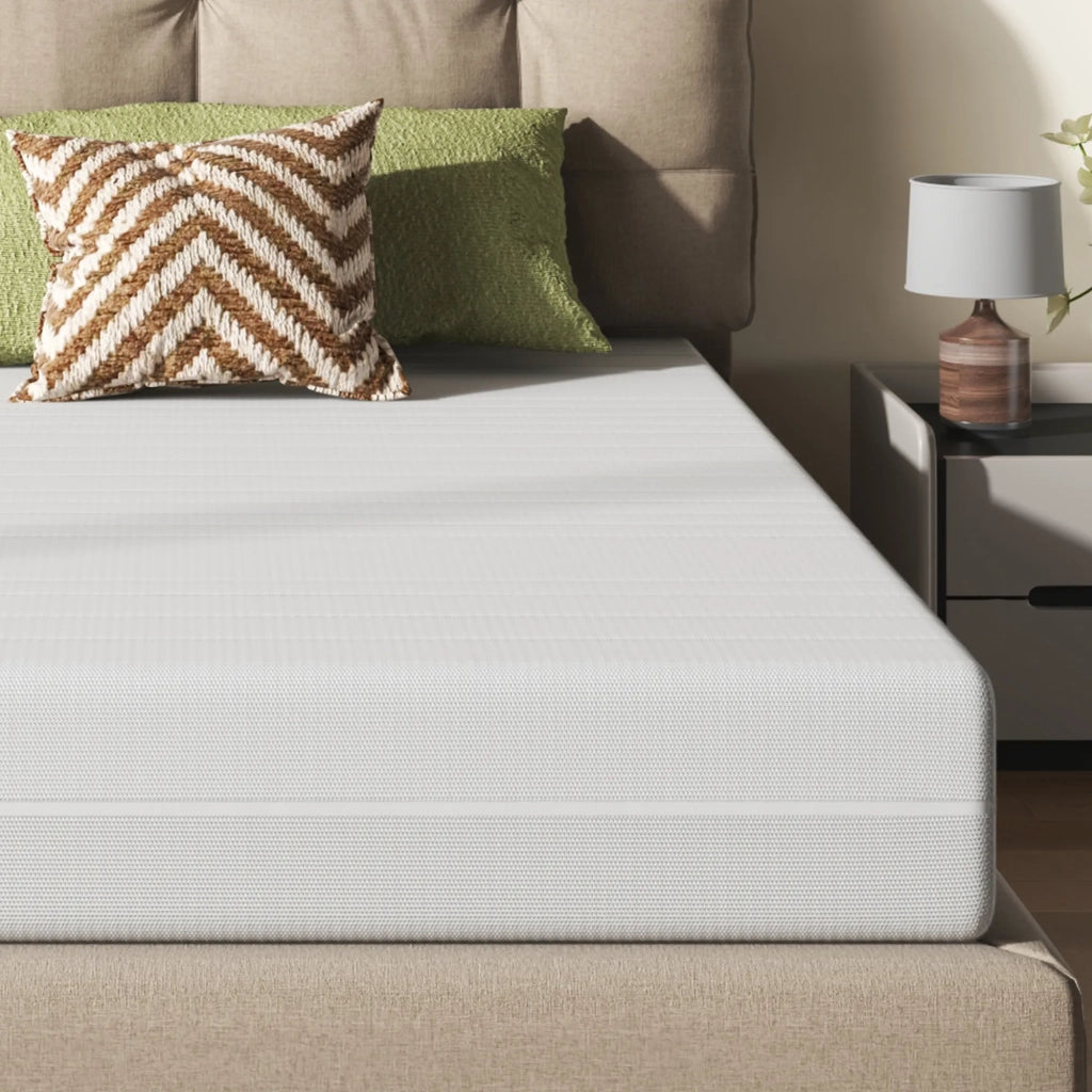 Materasso in Schiuma Ergonomica Certificata OEKO-TEX con Fodera Morbida 90x200x16 cm; Bianco